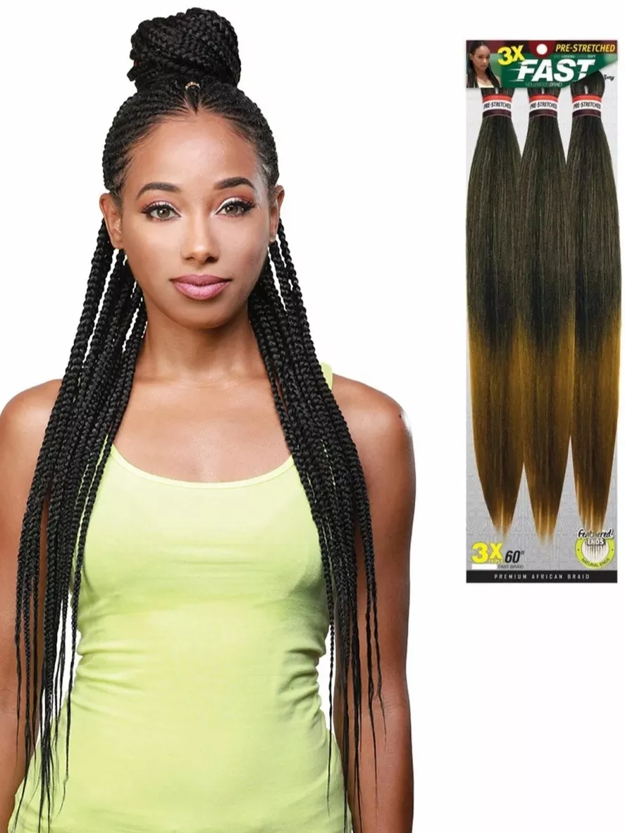 ZURRY PREMIUM AFRICAN BRAIDS PRE-STRETCHED 3XFAST BRAID TRIPLE 60 “