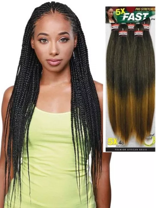 ZURRY PREMIUM AFRICAN BRAIDS PRE-STRETCHED 5XFAST BRAID TRIPLE 48 “
