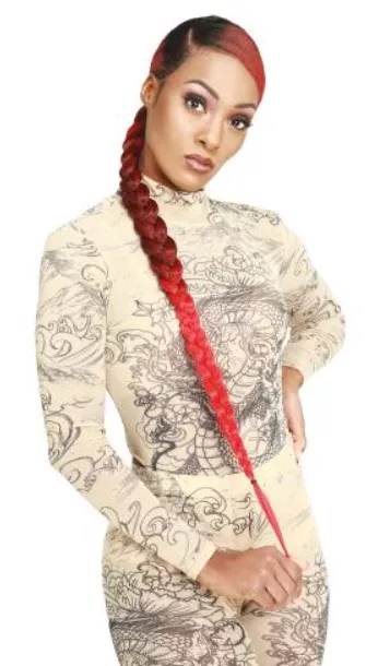 Zury Braid N Bun Sleek Ponytail 36″