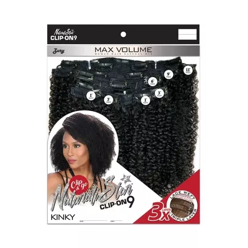 Zury Sis Weave Clip-On 9Pcs 3X Layer Kinky